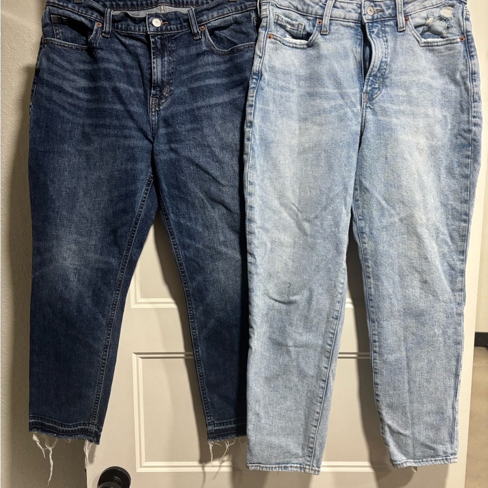 Women's Old Navy Size 10 Blue and Light Blue Jeans